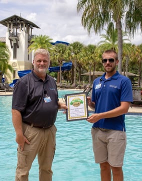 Lee Hovis and Nathan King at Nocatee Splash Water Park