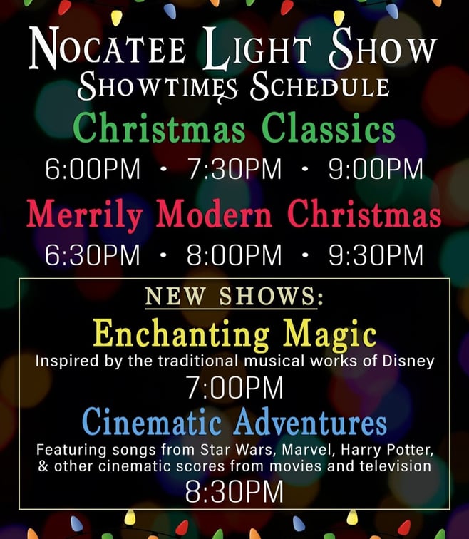 Nocatee Holiday Light Show 2022