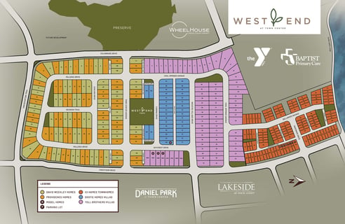 West End at Town Center Site Map